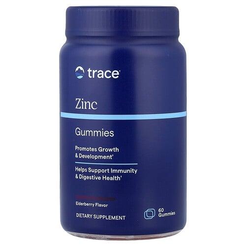 트레이스 미네랄 리서치 Trace, 아연 구미젤리, 엘더베리, 구미젤리 60개(구미젤리 1개당 15mg) 상품 이미지