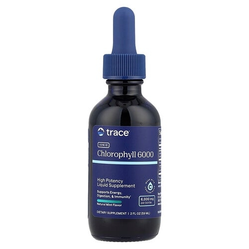 트레이스 미네랄 리서치 Trace, 이온성 엽록소 6000, 천연 민트, 59ml(2fl oz) 상세 이미지