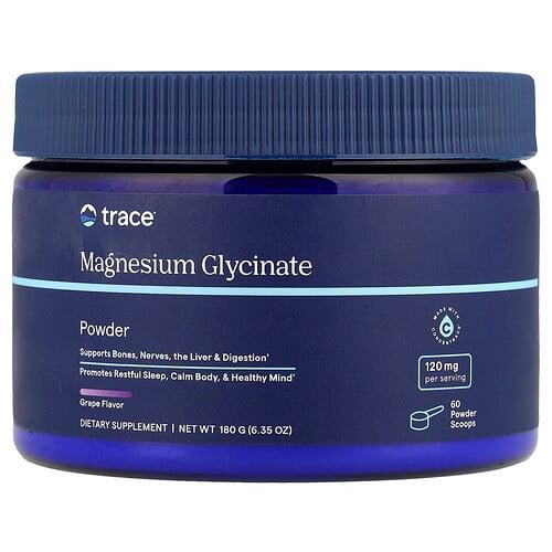 트레이스 미네랄 리서치 Trace, 글리신마그네슘 분말, 포도, 180g(6.35oz) 상품 이미지