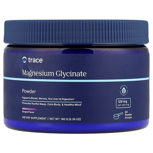 트레이스 미네랄 리서치 Trace, 글리신마그네슘 분말, 포도, 180g(6.35oz) 상세 이미지
