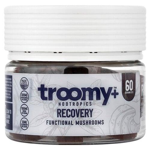 Troomy Nootropics, Recovery, Functional Mushrooms Gummies, Harvest Berry Acai, 60 Gummies, 9.52 oz (270 g) 상품 이미지