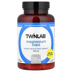 트윈랩 Twinlab, 마그네슘 캡슐, 420mg, 캡슐 100정
