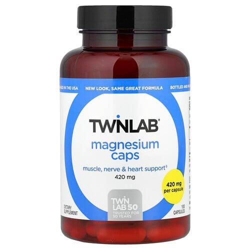 트윈랩 Twinlab, 마그네슘 캡슐, 420mg, 캡슐 100정 상품 이미지