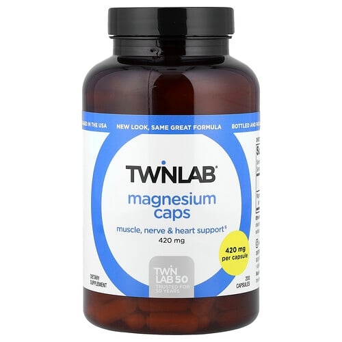 트윈랩 Twinlab, 마그네슘 캡슐, 420mg, 캡슐 200정 상세 이미지