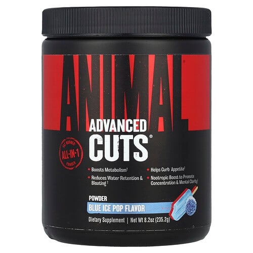 애니멀 Animal, Advanced Cuts® 분말, 블루 아이스팝, 235.2g(8.2oz) 상세 이미지