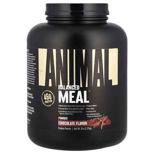 애니멀 Animal, Balanced Meal™, 프로틴 파우더, 초콜릿, 2.27kg(5lbs) 상품 이미지