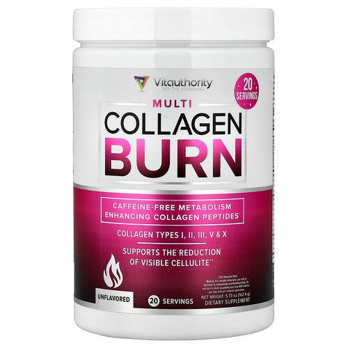바이타소리티 Vitauthority, Multi Collagen Burn, 무맛, 162.4g(5.73oz) 상품 이미지