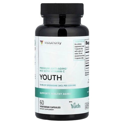 바이타소리티 Vitauthority, Youth, 비타민C 함유 프리미엄 안티에이징 믹스, 베지 캡슐 60정 상품 이미지