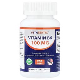 비타매틱 Vitamatic, 비타민B6, 100mg, 250정