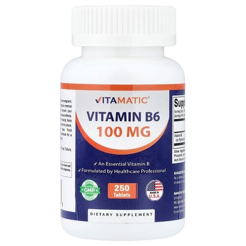 비타매틱 Vitamatic, 비타민B6, 100mg, 250정 상세 이미지