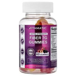 비타매틱 Vitamatic, 섬유소 구미젤리, 천연 베리, 피스 & 딸기, 구미젤리 60개