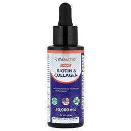 비타매틱 Vitamatic, 액상 비오틴 및 콜라겐, 60ml(2fl oz)