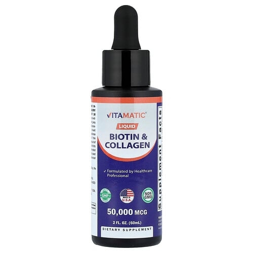 비타매틱 Vitamatic, 액상 비오틴 및 콜라겐, 60ml(2fl oz) 상세 이미지