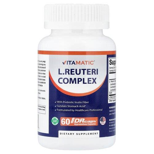 비타매틱 Vitamatic, L.루테리 복합체, DRcaps® 하이프로멜로오스 캡슐 60정 상품 이미지