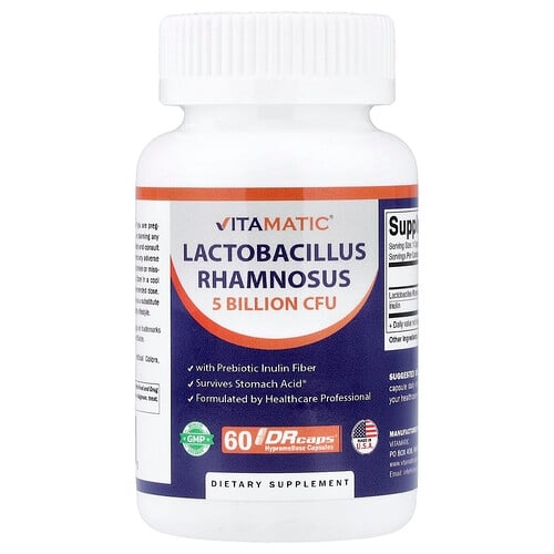 비타매틱 Vitamatic, 락토바실러스 람노서스, DRcaps® 하이프로멜로오스 캡슐 60정 상세 이미지