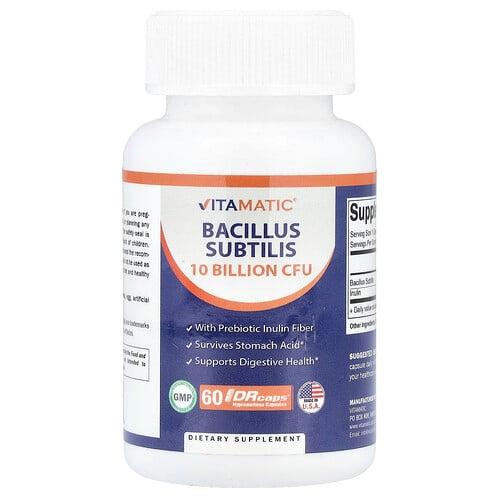 비타매틱 Vitamatic, 바실러스 서브틸리스, DRcaps® 하이프로멜로오스 캡슐 60정 상품 이미지