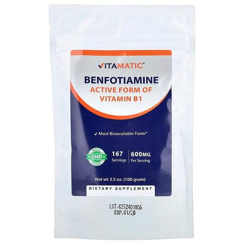 비타매틱 Vitamatic, 벤포티아민, 100g(3.5oz) 상품 이미지