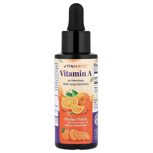 비타매틱 Vitamatic, 비타민A, 팔미테이트, 오렌지, 59ml(2fl oz) 상품 이미지