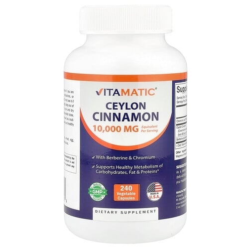 비타매틱 Vitamatic, 실론 시나몬, 베지 캡슐 240정 상세 이미지