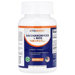 비타매틱 Vitamatic, 효모 + MOS, DRcaps® 하이프로멜로오스 캡슐 60정