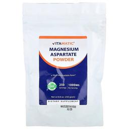 비타매틱 Vitamatic, 마그네슘 아스파테이트 분말, 250g(8.8oz)
