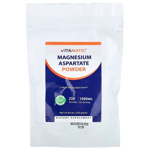 비타매틱 Vitamatic, 마그네슘 아스파테이트 분말, 250g(8.8oz) 상세 이미지
