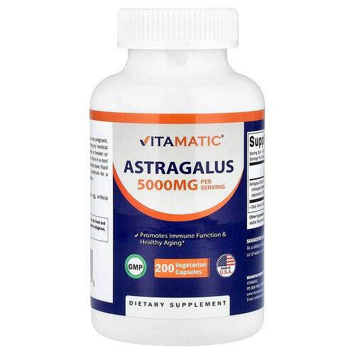 비타매틱 Vitamatic, 황기, 5,000mg, 베지 캡슐 200정 상품 이미지