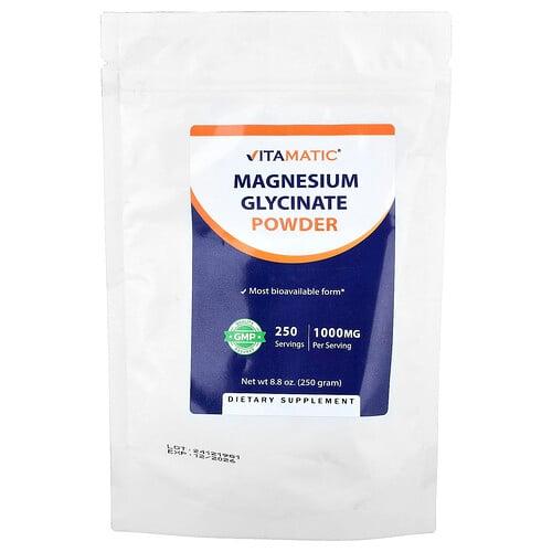 비타매틱 Vitamatic, 마그네슘 글리시네이트 분말, 250g 상품 이미지