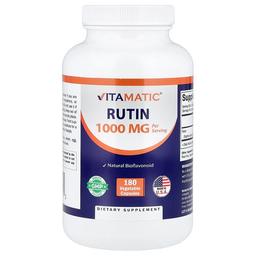 비타매틱 Vitamatic, 루틴, 베지 캡슐 180정(캡슐 1정당 500mg)