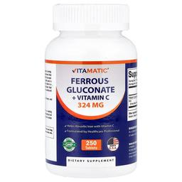 비타매틱 Vitamatic, 글루콘산염 + 비타민C, 250정