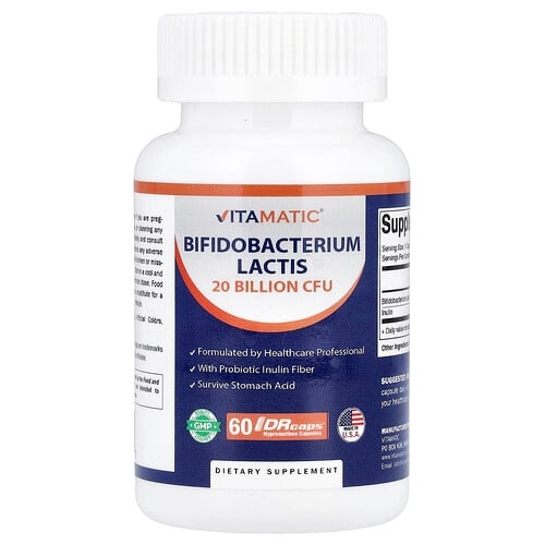비타매틱 Vitamatic, 비피도박테리움 락티스, DRcaps® 하이프로멜로오스 캡슐 60정 상세 이미지