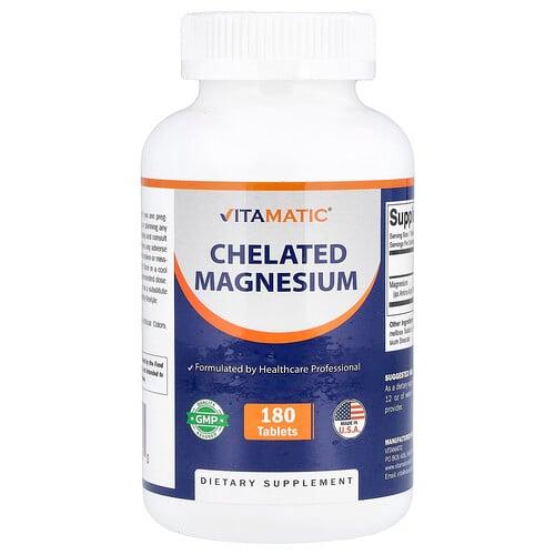 비타매틱 Vitamatic, 킬레이트화 마그네슘, 180정(1정당 300mg) 상품 이미지