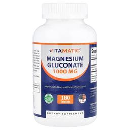 비타매틱 Vitamatic, 마그네슘글루코네이트, 1,000mg, 180정