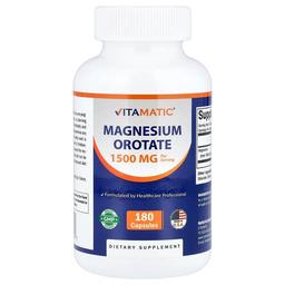 비타매틱 Vitamatic, 마그네슘오로테이트, 캡슐 180정(캡슐 1정당 500mg)