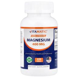 비타매틱 Vitamatic, 마그네슘, 400mg, 120정