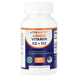 비타매틱 Vitamatic, 비타민K2 + D3, 120정