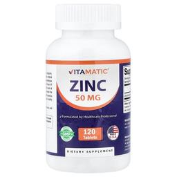 비타매틱 Vitamatic, 아연, 50mg, 120정