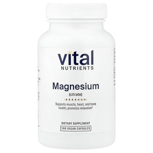 Vital Nutrients, 마그네슘시트레이트, 비건 캡슐 100정(캡슐 1정당 150mg) 상세 이미지