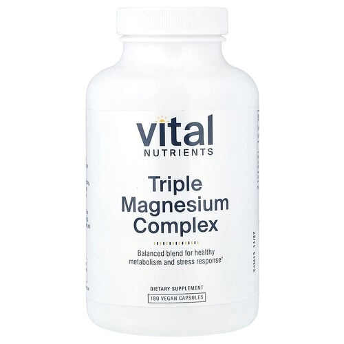 Vital Nutrients, 트리플 마그네슘 복합체, 비건 캡슐 180정(캡슐당 250mg) 상세 이미지
