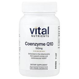 Vital Nutrients, 코엔자임 Q10, 100mg, 베지 캡슐 60정