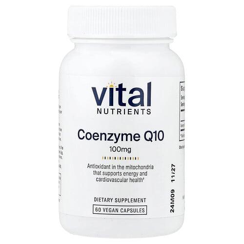 Vital Nutrients, 코엔자임 Q10, 100mg, 베지 캡슐 60정 상품 이미지