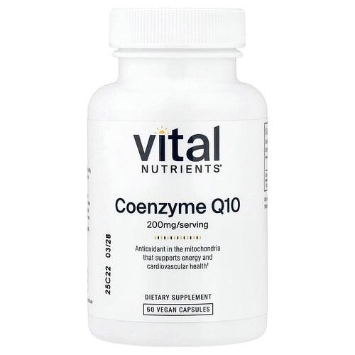 Vital Nutrients, 코엔자임 Q10, 200mg, 베지 캡슐 60정 상품 이미지