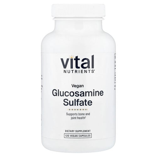 Vital Nutrients, 비건 글루코사민 설페이트, 베지 캡슐 120정(캡슐 1정당 750mg) 상세 이미지