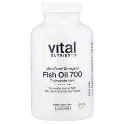Vital Nutrients, 울트라 퓨어, 피쉬 오일 700, 레몬, 소프트젤 120정