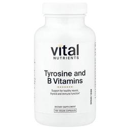 Vital Nutrients, 타이로신 및 비타민B군, 베지 캡슐 100정