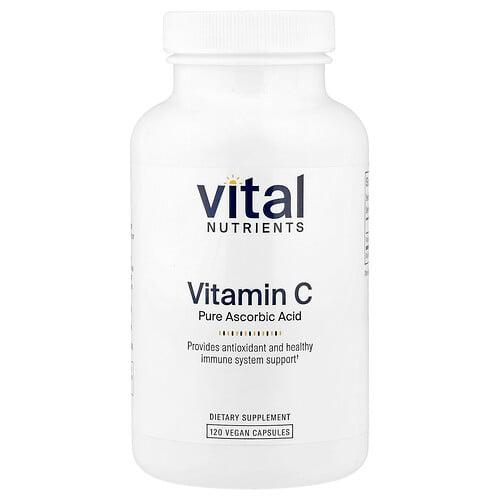 Vital Nutrients, 비타민C, 베지 캡슐 120정(캡슐 1정당 1,000mg) 상품 이미지