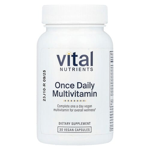 Vital Nutrients, 하루 1회 종합비타민, 베지 캡슐 30정 상세 이미지