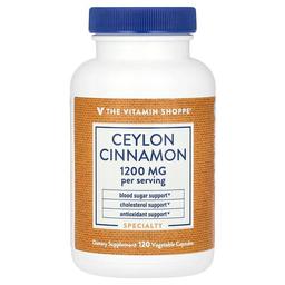 더 비타민 샵 The Vitamin Shoppe, 실론 시나몬, 베지 캡슐 120정(캡슐 1정당 600mg)