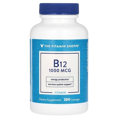 더 비타민 샵 The Vitamin Shoppe, B12, 1,000mcg, 사탕 정제 300정 상세 이미지