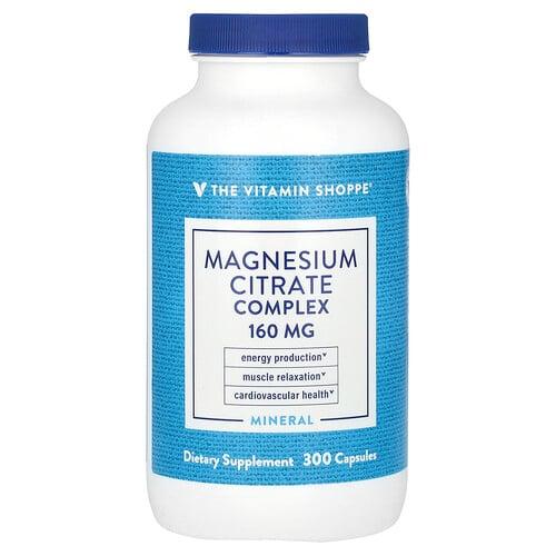 더 비타민 샵 The Vitamin Shoppe, 마그네슘시트레이트 복합체, 160mg, 캡슐 300정 상품 이미지